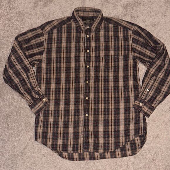 Banana Republic Mens Flannel Plaid Shirt! - Picture 1 of 8